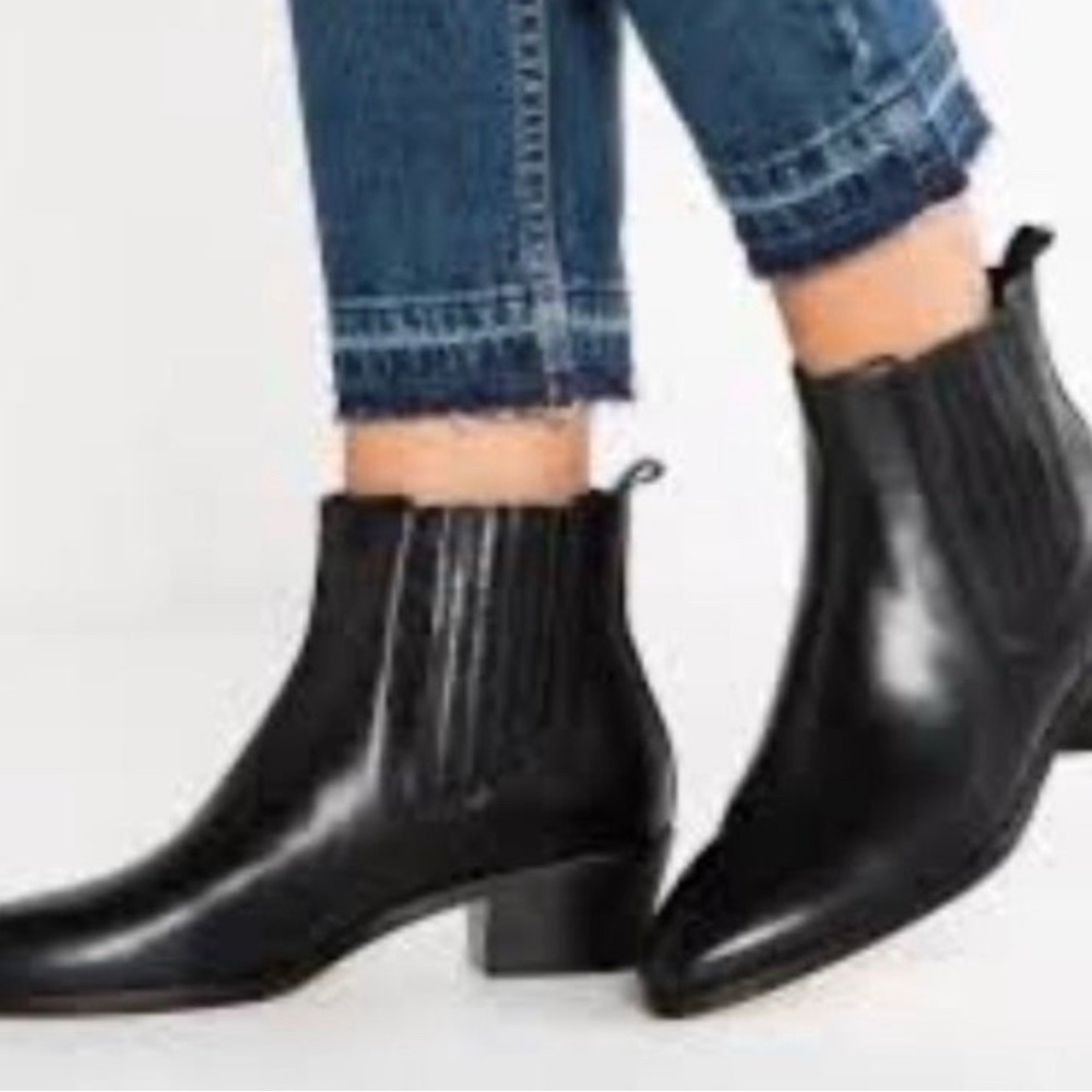 J. Crew western ankle boots
